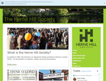 Tablet Screenshot of hernehillsociety.org.uk